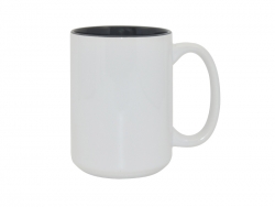 Mug blanc MAX A+ 450 ml avec intérieur noir Sublimation Transfert Thermique