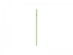 23cm Plain Straight Green Glass Straw