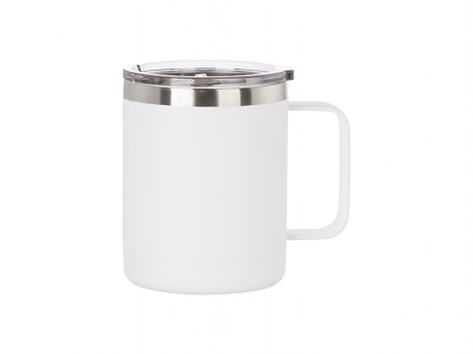 Taza Acero Inoxidable 10oz/300ml Recubrimiento en Polvo (Blanco, Recubrimiento Mate Sublimación)Cantidad mínima:500pcs