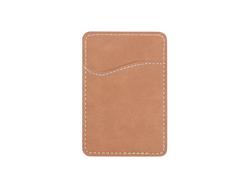 Sublimation Sublimation Phone Wallet with Sticker (Brown)