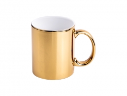 Sublimation 11oz Gold Plated Ceramic Mug