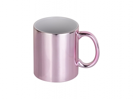 Taza Cerámica Rosa Plateada 11oz