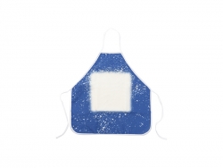 Sublimation Blanks Blue Bleached Starry Linen Apron