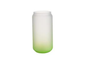 Sublimation 18oz/550ml Glass Mugs Gradient Green