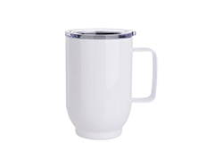 Caneca de Café Inox 17oz/500ml (Branco)