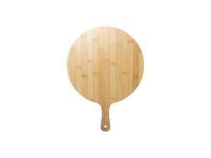 Sublimation Blank Round Bamboo Cutting Board with Handle