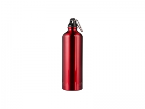 Sublimation 750ml Aluminum Water Bottle - Red