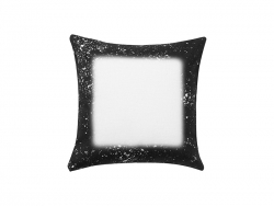 Sublimation Blanks Black Bleached Starry Linen Pillow Cover