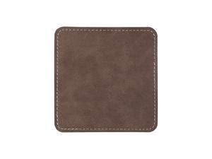 Sublimation PU Leather Square Mug Coaster (Gray, 10*10cm)