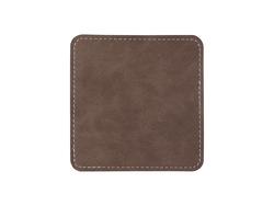 Sublimation PU Leather Square Mug Coaster (Gray, 10*10cm)