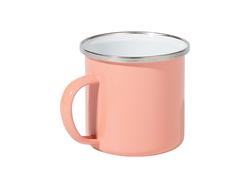 Taza Enamel Esmaltada Brillo Extra 12oz/360ml (Rojo Coral)