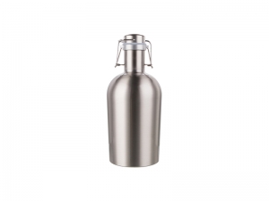 64oz/2000ml Sublimation Growler (Silver)