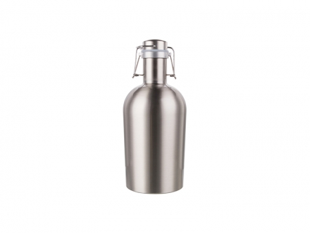 64oz/2000ml Sublimation Growler (Silver)