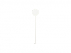 Sublimation Blanks Acrylic Drink Stirrers (3*15*0.4cm,Round Shape)