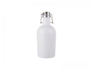 64oz/2000ml Sublimation Growler (White)