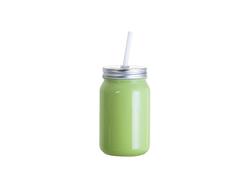 Mason Jar 15oz/450ml Sem asa full color (Verde)