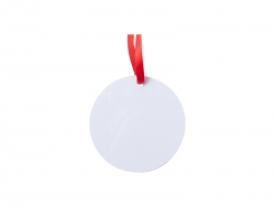 Sublimation Blank Metal Round Ornament (φ7.6cm)