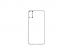 Carcasa iPhone X insert no incluido (Goma, Blanco)