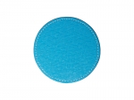 PU Leather Round Mug Coaster (Φ9.5cm,Light Blue)