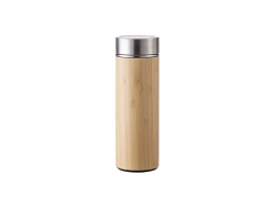 12oz/360ml Engraving Blanks Bamboo Thermal Tumbler w/ SS Lid