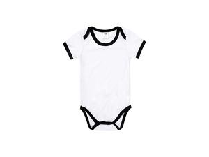 Baby Onesie Short Sleeve XXL(Black Edge,18-24M)