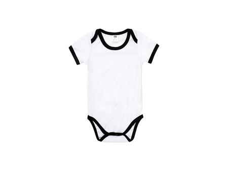 Baby Onesie Short Sleeve XXL(Black Edge,18-24M)