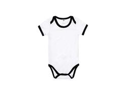 Baby Onesie Short Sleeve XXL(Black Edge,18-24M)