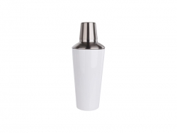 Sublimation 900ml Stainless Steel Cocktail Shaker (White)