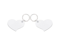 Sublimation Blanks Hardboard Key Ring (Lover Hearts)