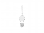 Sublimation Angel wings Car Hanger Ornament (Two-Side Printable, Silver)