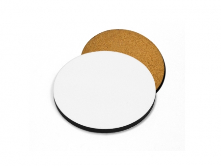 Sublimation Blank Hardboard Coaster (Round, 3.74&quot; x 3.74&quot;)