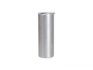 Sublimation Blanks 20oz/600ml Crackle Finish Stainless Steel Skinny Tumbler(Silver Grey)