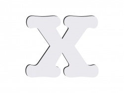 Sublimation HB Letters - X (MOQ: 36)