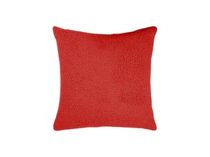 Sublimation Square Blended Plush Pillow Cover (White w/ Red, 40*40cm)