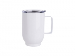 Taza de Cafe Acero Inoxidable 17oz/500ml (Blanco)