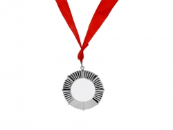 Médaille Argent Ø 6 cm / Surface de Marquage Ø 3,2 cm Sublimation Transfert Thermique