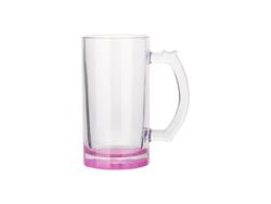 Jarra Cerveza Cristal Transparente 16oz(Morado)