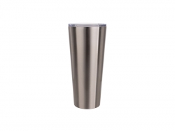 Vaso Acero Inoxidable Tumbler 33oz/1000ml con tapa deslizante (Plateado)