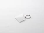 Sublimation Blanks Plastic Keyring (House, 5.3*5cm)