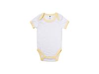 Baby Onesie Short Sleeve M(Yellow Edge,3-6M)