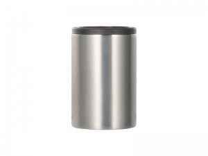 12oz/360ml Sublimation Stainless Steel Skinny Can Cooler (Silver)