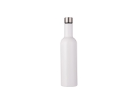 Sublimation 25oz/750ml Stainless Steel Wine Bottle (White)