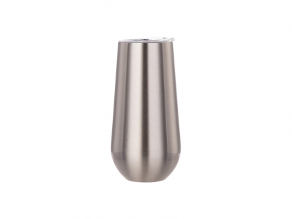 Sublimation 6oz/160ml Stainless Steel Stemless Champagne Cup (Silver)