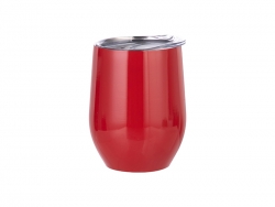 Copo Vinho Sem Asa Inox 12oz/360ml (Vermelho)