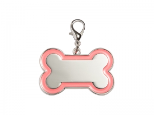 Engraving Dog Tag(Pink Edge, 3*4.5cm)