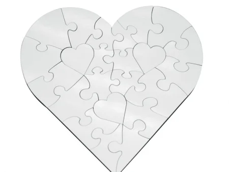 Heart Shaped Sublimation Puzzle