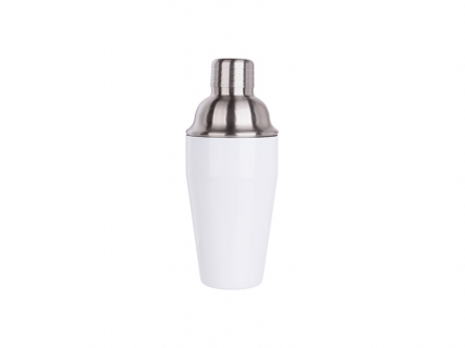 Sublimation 550ml Stainless Steel Cocktail Shaker (White)