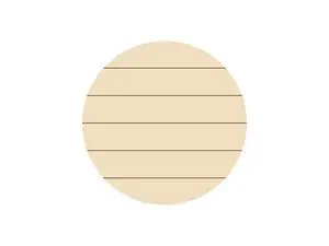 Sublimation Blanks Round Plywood Sign w/ Stripes (φ30.5*1.5cm)