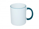 Sublimation 11oz Rim Handle Mug - Green