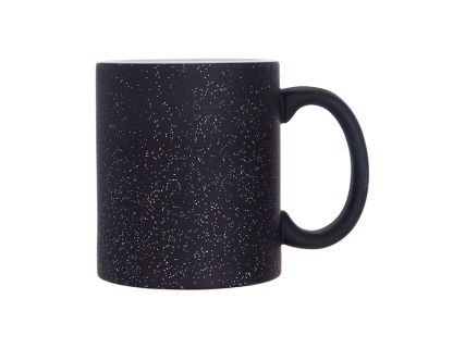 Taza mágica 11oz (Cielo estrellado negro, Mate)